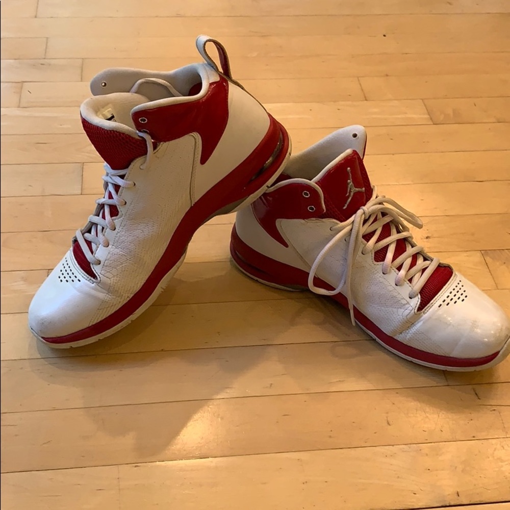 Nike Jordan Fly 23 white silver varsity red